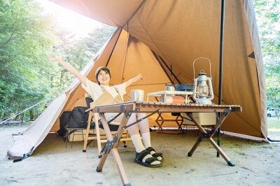ソロキャンプ（女子）